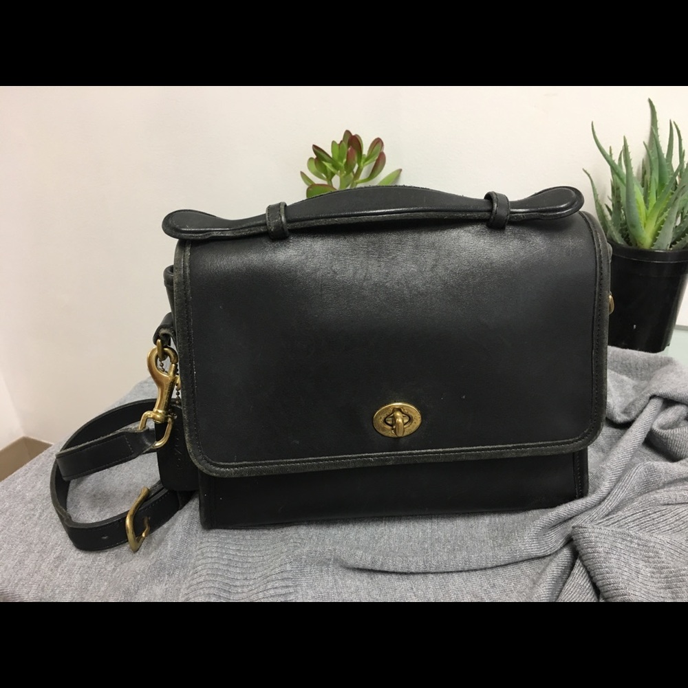 Vintage Coach Messenger Bag Crossbody Leather